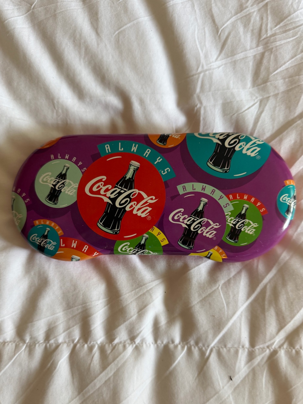 🕶️ Vintage Coca Cola Metal Sunglasses Case